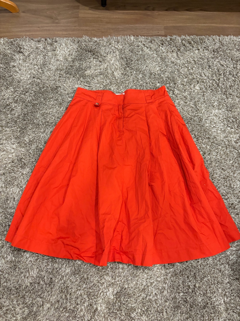 Vibrant Red A-Line Women's Skirt